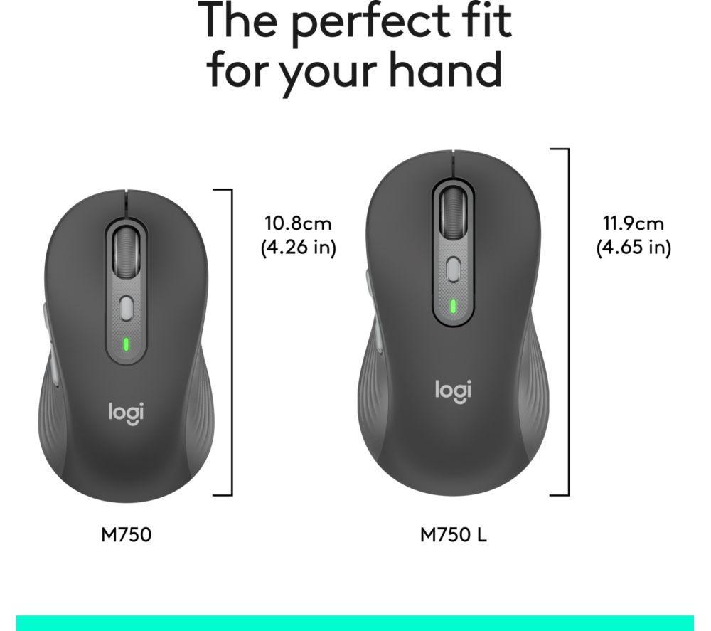 LOGITECH Signature Plus M750 L Wireless Optical Mouse image number 2 of 8