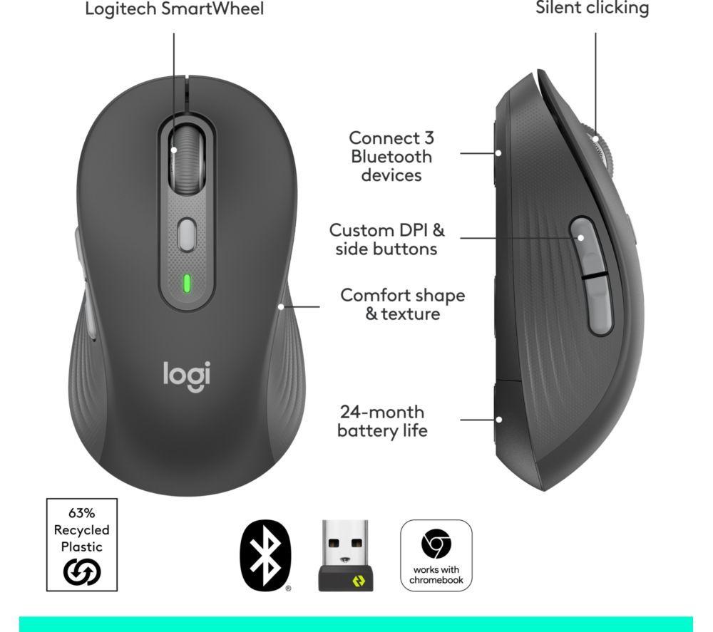 LOGITECH Signature Plus M750 L Wireless Optical Mouse image number 3 of 8