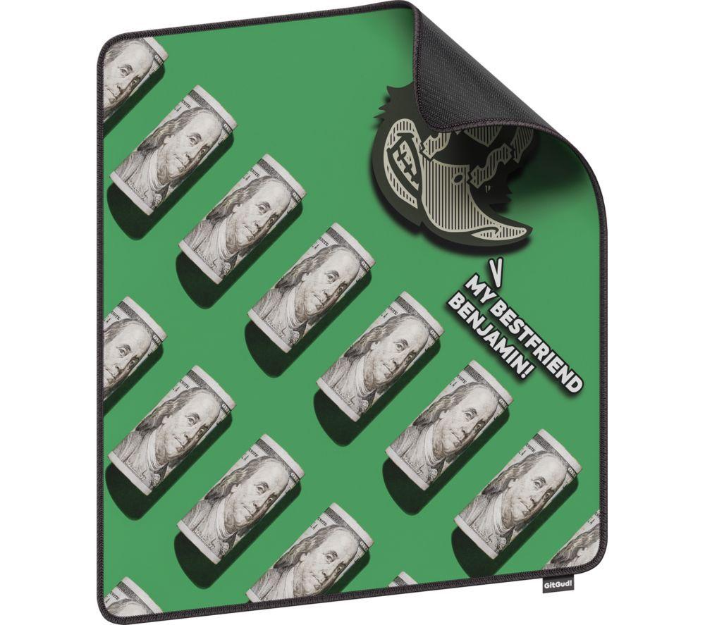 GITGUD Best friend Benjamin Gaming Mouse Mat - Green, XL image number 2 of 4