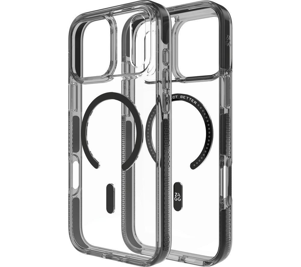 ZAGG Santa Cruz Snap iPhone 17 Pro Max Magsafe Case - Clear & Black image number 2 of 5