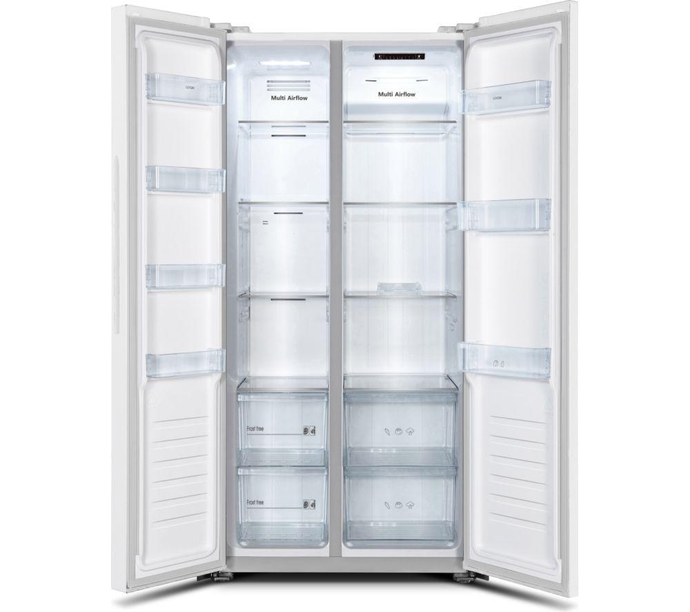 LOGIK LESSBSW26 Slim American-Style Fridge Freezer - White image number 6 of 6