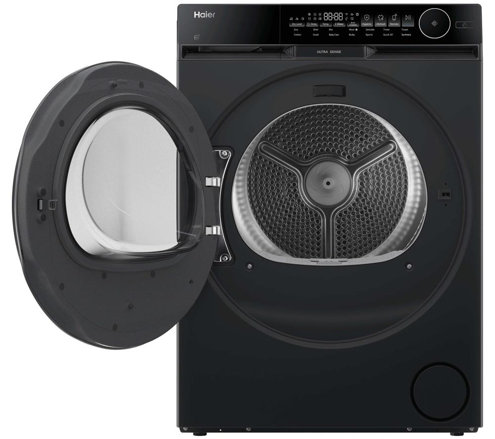 HAIER X Series 9 HD100-CQ387BU1UK WiFi-enabled 10 kg Heat Pump Tumble Dryer - Black image number 2 of 16