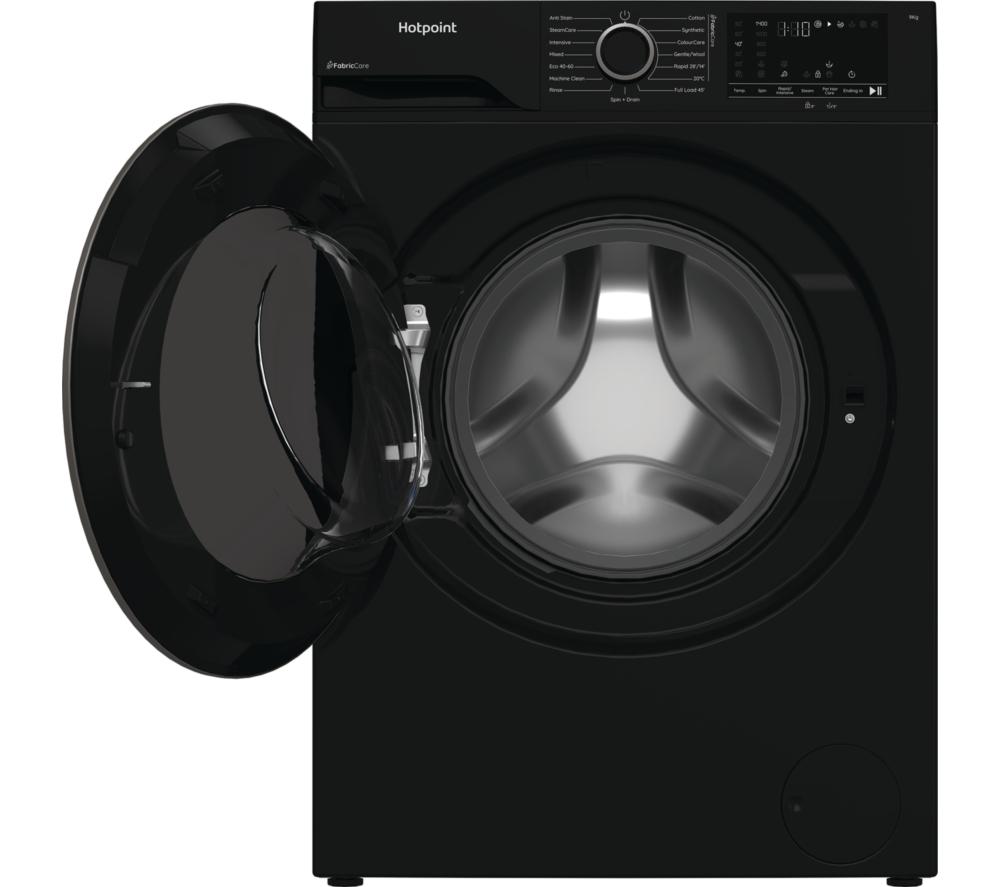 HOTPOINT FabricCare HBCA 93B CARE UK 9 kg 1400 Spin Washing Machine - Black image number 3 of 14