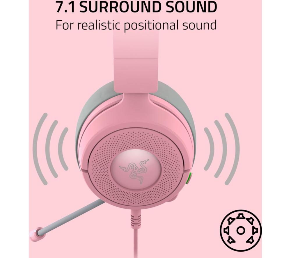 RAZER Kraken Kitty V3 X USB 7.1 Gaming Headset - Quartz image number 5 of 11