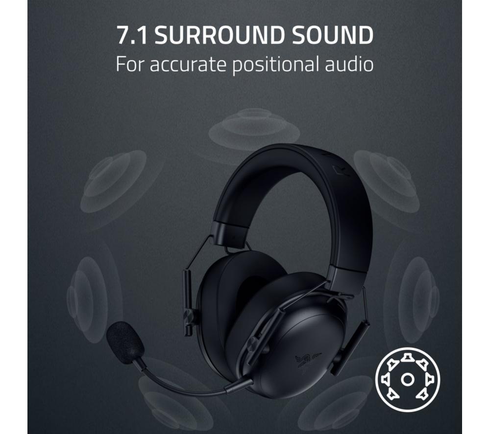 RAZER BlackShark V3 X Hyperspeed Wireless Gaming Headset - Black image number 6 of 9