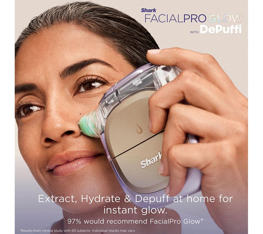 SHARK FacialPro Glow + DePuffi At Home Facial - Warm Black image number 3 of 15
