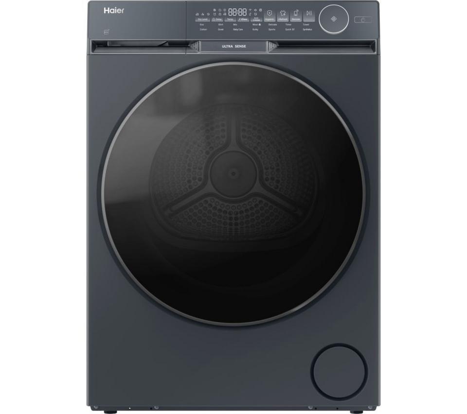 HAIER X Series 9 HD90-CQ387PGU-UK WiFi-enabled 9 kg Heat Pump Tumble Dryer - Graphite