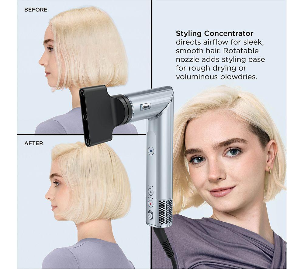 SHARK HD476WHUK Limited Edition FlexStyle Air Styler & Hair Dryer with Storage Case - Glacial Blue image number 9 of 12