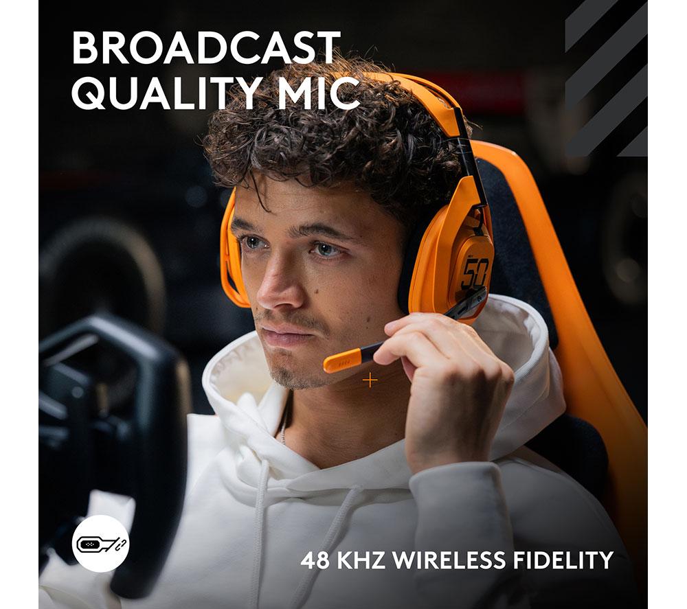 ASTRO A50X Wireless Gaming Headset - McLaren Racing Edition image number 6 of 11