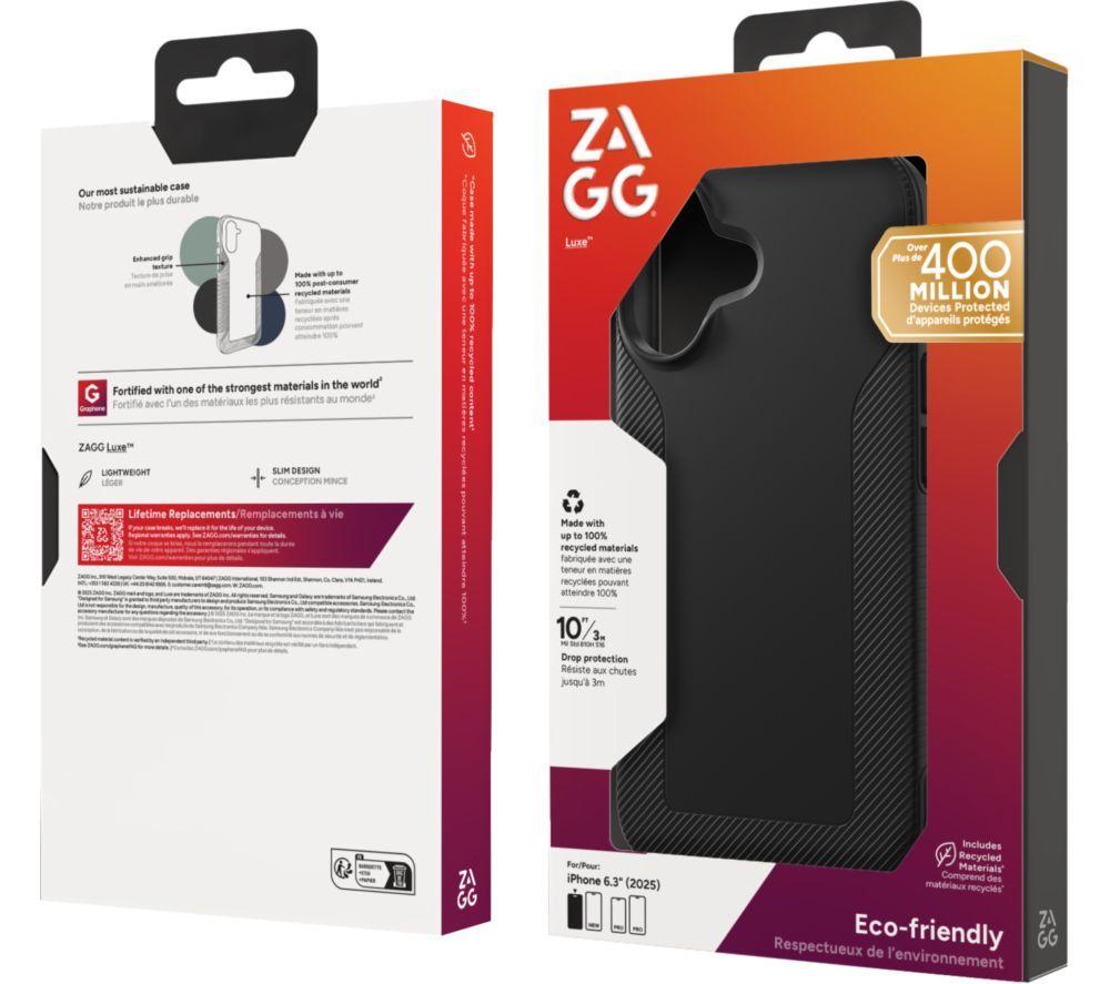 ZAGG Luxe iPhone Air Case - Black image number 3 of 3