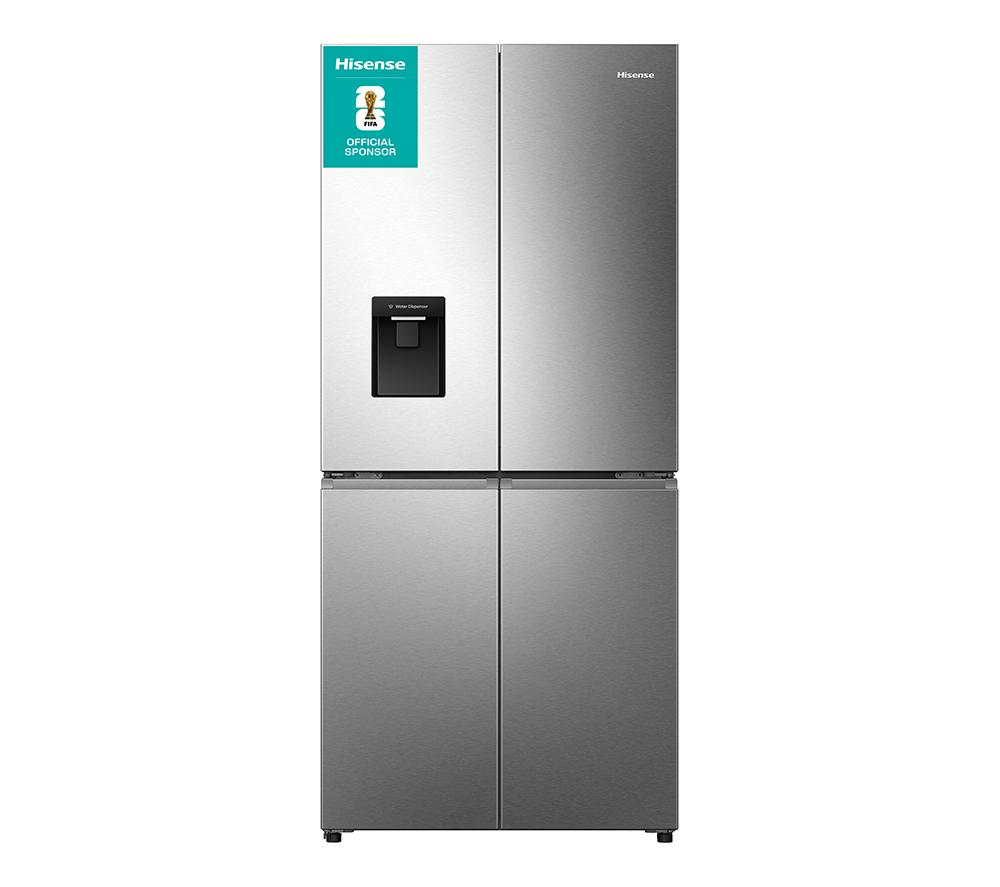 HISENSE PureFlat RQ5P470SMIE American-Style Smart Fridge Freezer - Stainless Steel, Stainless Steel