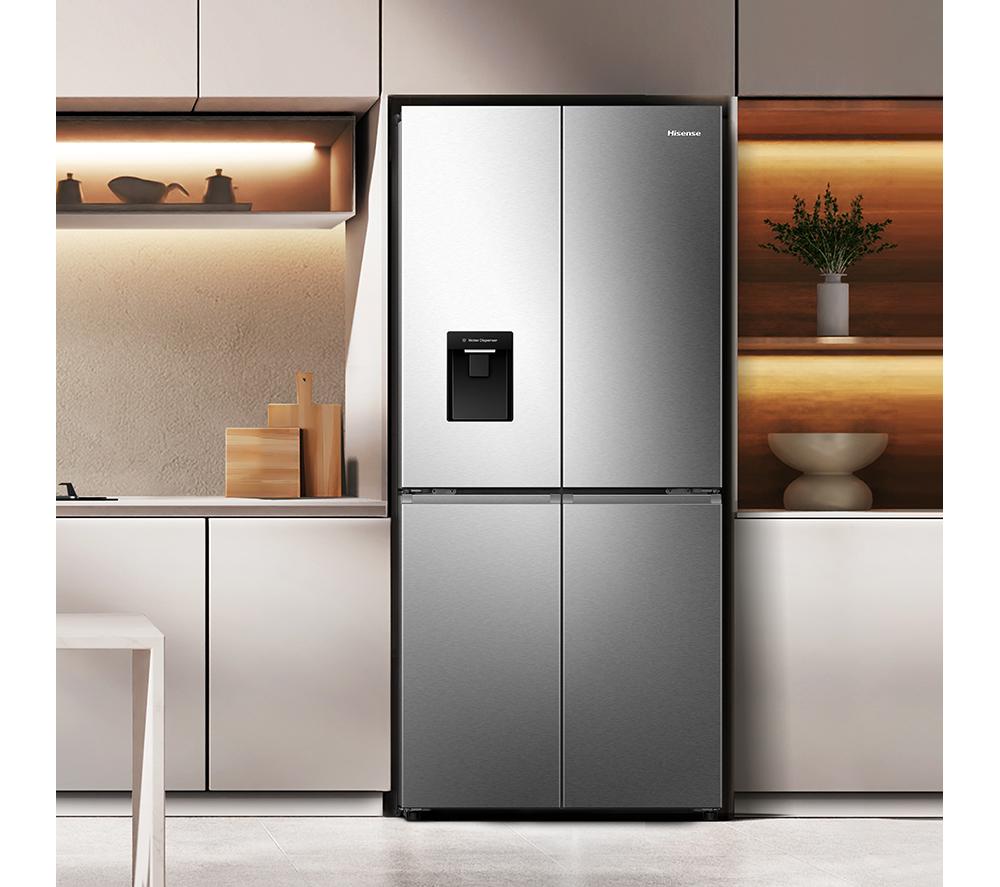 HISENSE PureFlat RQ5P470SMIE American-Style Smart Fridge Freezer - Stainless Steel image number 2 of 12