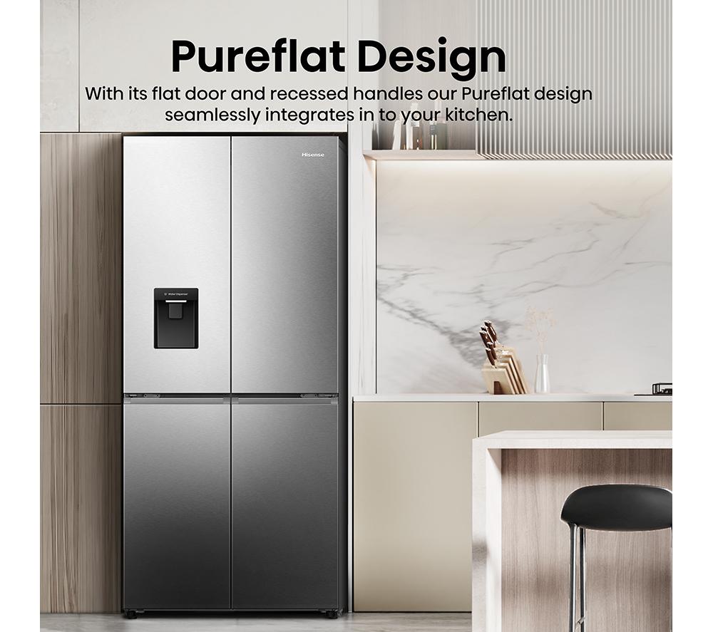 Réfrigérateur Multi-portes Hisense RQ5P470SMIE – Gris – Pose Libre – Classe E – Neuf