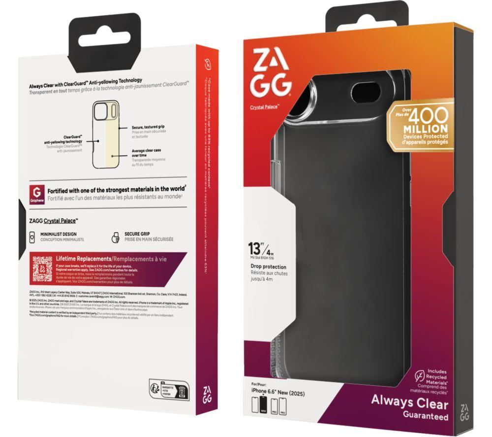 ZAGG Crystal Palace iPhone Air Case - Clear image number 2 of 4