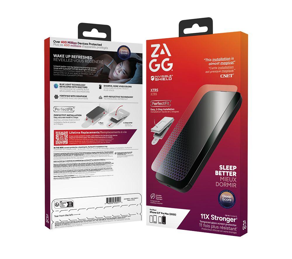 ZAGG InvisibleShield XTR5 iPhone 17 Pro Max Screen Protector image number 4 of 4