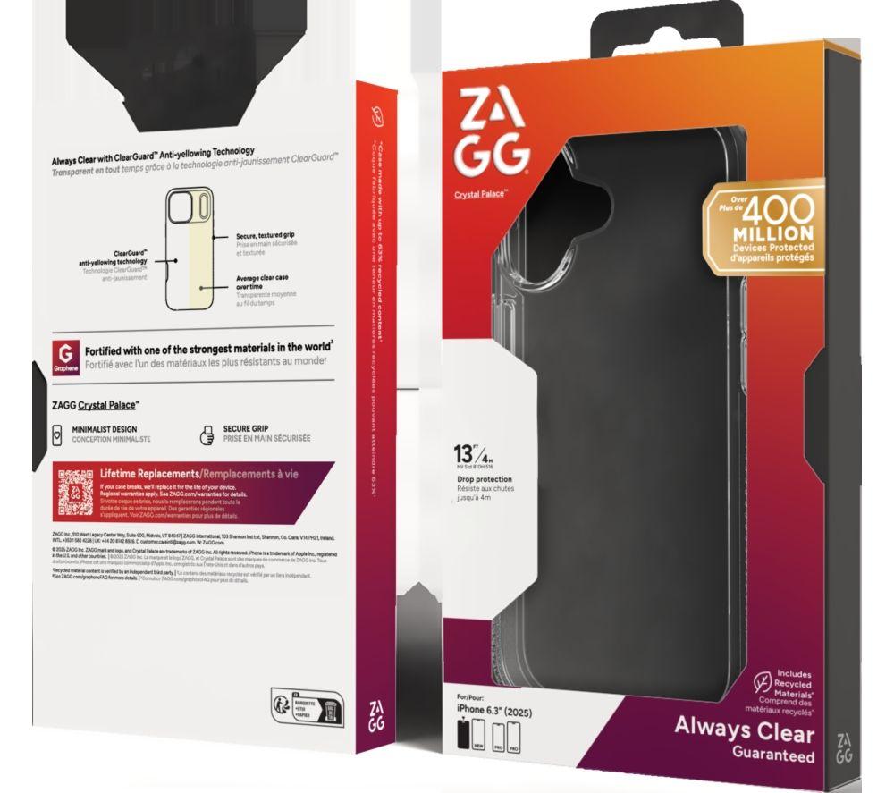ZAGG Crystal Palace iPhone 17 Case - Clear image number 4 of 4