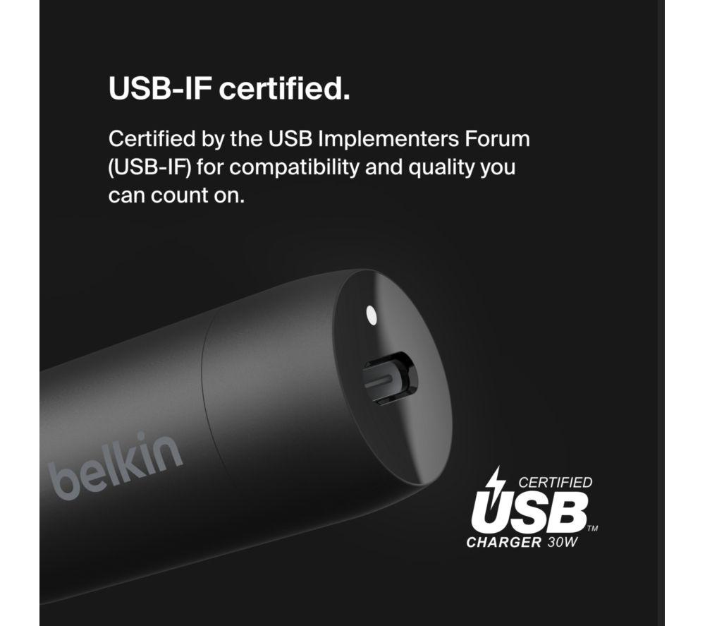 BELKIN BoostCharge 30 W USB Type-C Car Charger image number 4 of 4