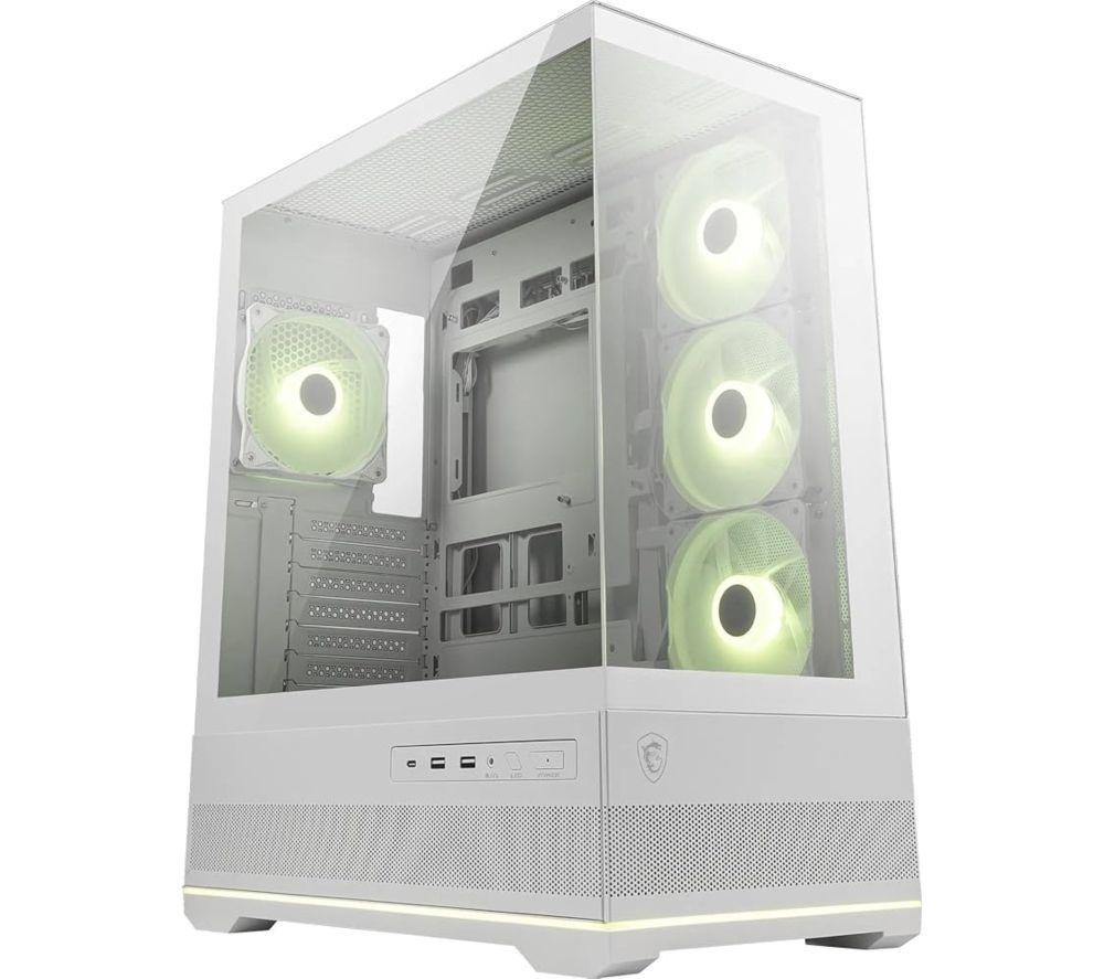 MSI MAG PANO 110R PZ ATX Mid-Tower PC Case - White image number 2 of 3