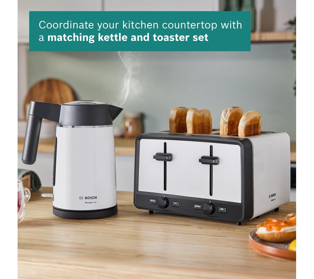 BOSCH DesignLine Ergo TWK5P471GB Cordless Jug Kettle - White image number 10 of 10