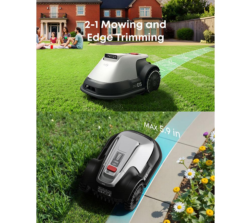 EUFY E15 Cordless Robot Lawn Mower - Grey image number 5 of 8