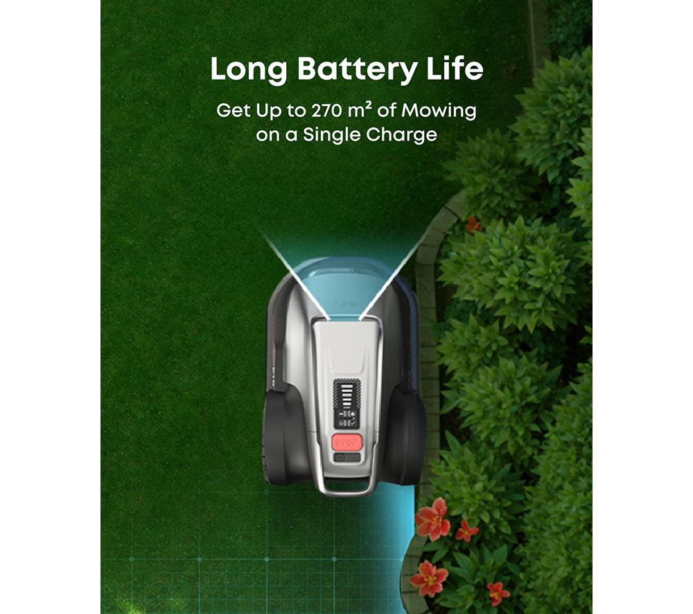 EUFY E15 Cordless Robot Lawn Mower - Grey image number 7 of 8