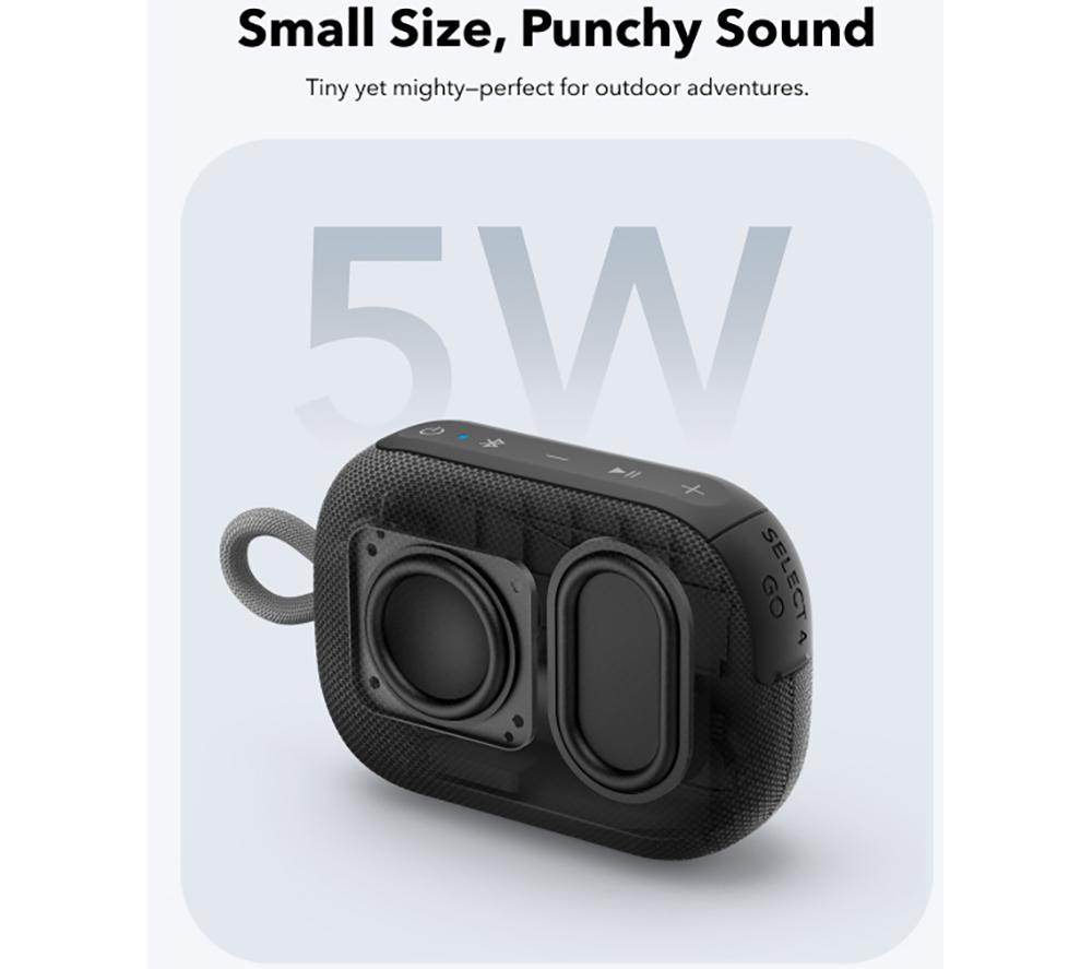 SOUNDCORE Select 4 Go Portable Bluetooth Speaker - Black & Gold image number 3 of 7