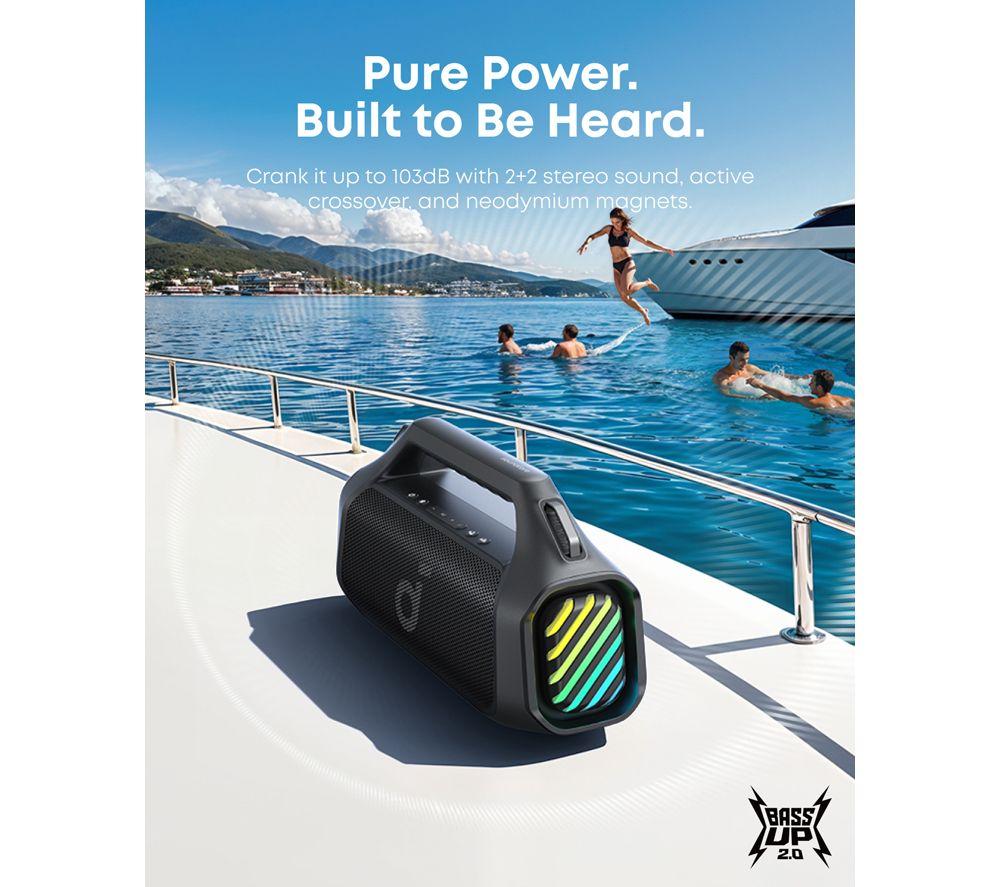Buy SOUNDCORE Boom 2 Pro Portable Bluetooth Speaker - Black | Currys
