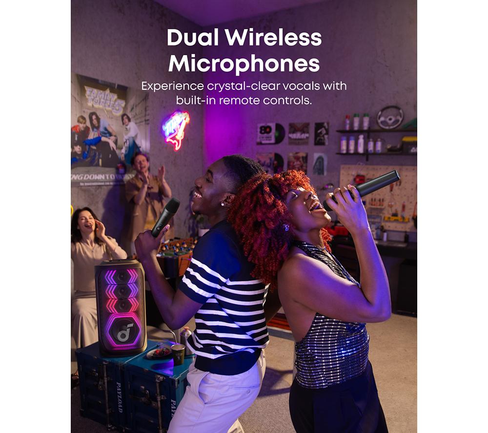 SOUNDCORE Rave 3S Wireless Megasound Party Hi-Fi System - Black image number 7 of 10