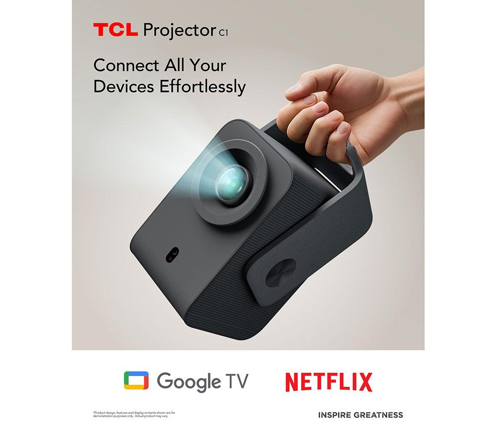TCL C series C1 Smart Full HD Home Cinema Projector image number 4 of 9