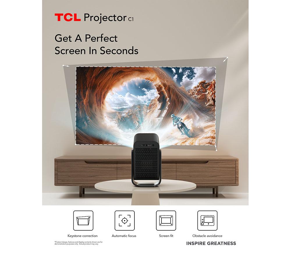 TCL C series C1 Smart Full HD Home Cinema Projector image number 5 of 9