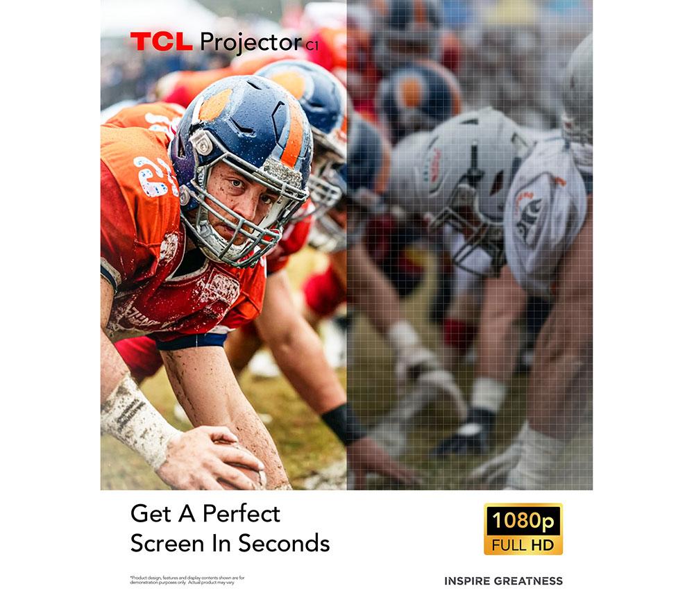 TCL C series C1 Smart Full HD Home Cinema Projector image number 8 of 9