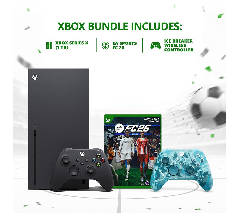 MICROSOFT XBOX Series X (1 TB), Wireless Controller (Ice Breaker Special Edition) & EA Sports FC 26 Bundle image number 2 of 6