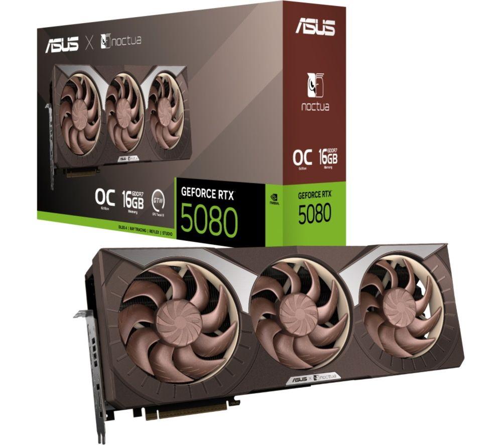 ASUS GeForce RTX 5080 16 GB Noctua OC Edition Graphics Card image number 3 of 3