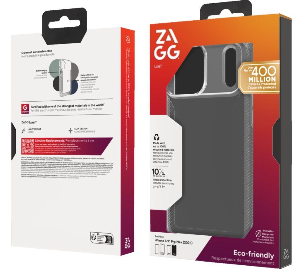 ZAGG Luxe iPhone 17 Pro Max Case - Clear image number 2 of 2