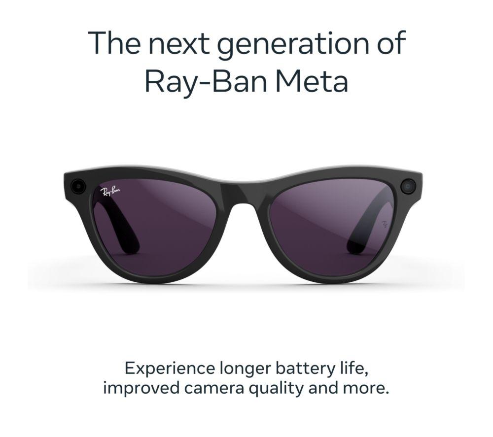RAY-BAN META Skyler (Gen 2) Glasses - Shiny Mystic Violet with Clear to Amethyst Transitions Lenses image number 6 of 8