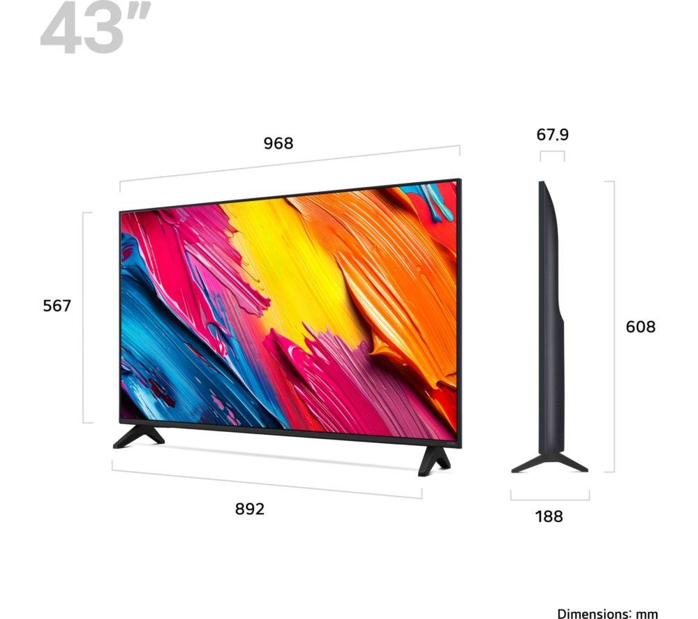 LG QNED70 43" QNED AI 4K HDR Smart TV 2025 - 43QNED70A6A image number 2 of 10
