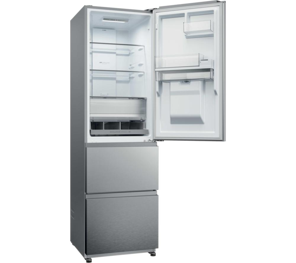 HAIER 3D Combi Series 3 HTR3518EWMXK 60/40 Fridge Freezer - Inox image number 4 of 17
