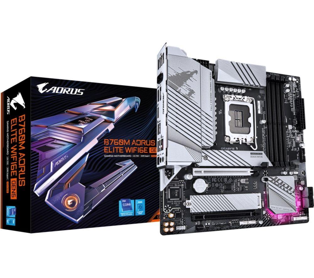 GIGABYTE Aorus Elite WiFi6E B760M LGA1700 Motherboard image number 2 of 2