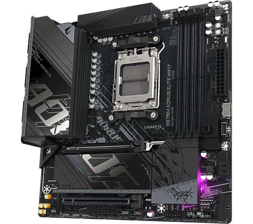 GIGABYTE Aorus Elite X870M AM5 WiFi7 Motherboard image number 4 of 5