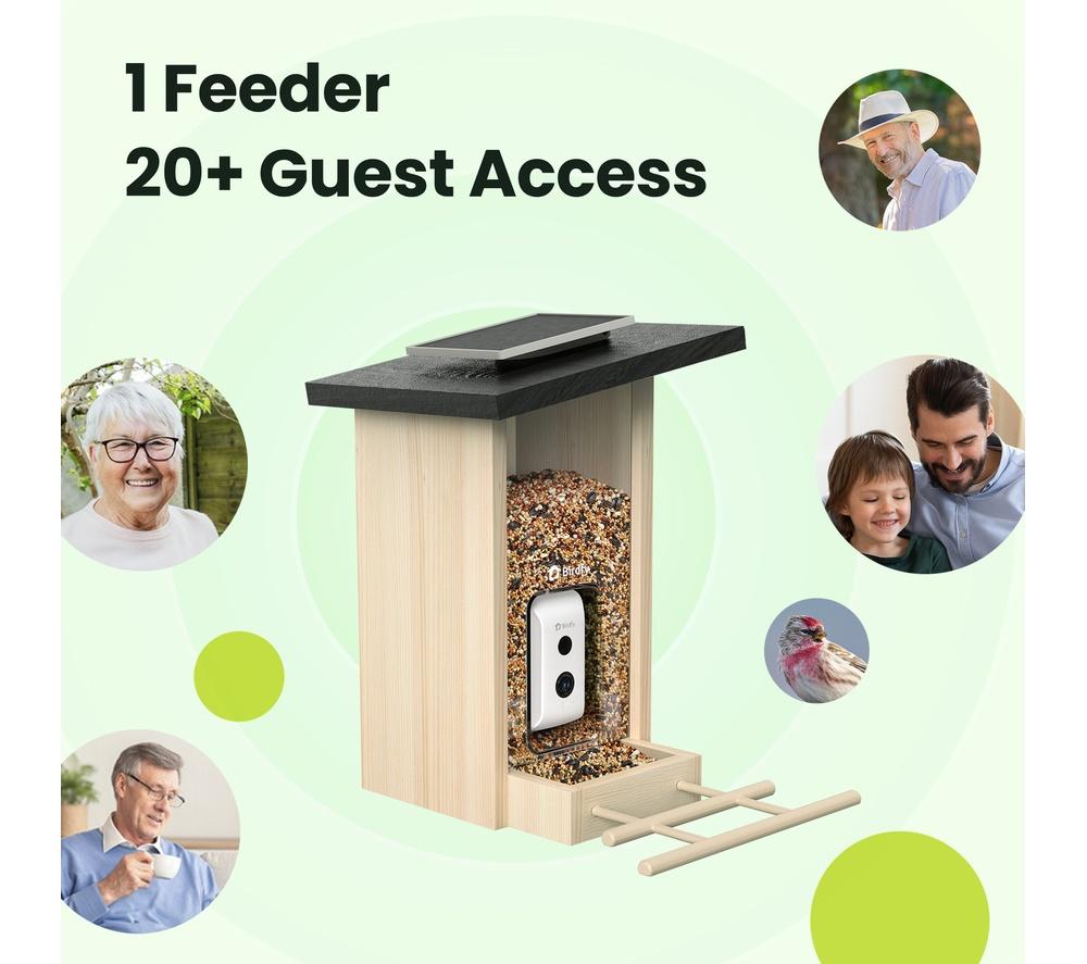 BIRDFY Ebony Lite Smart Bird Feeder with Camera and Solar Panel image number 9 of 11