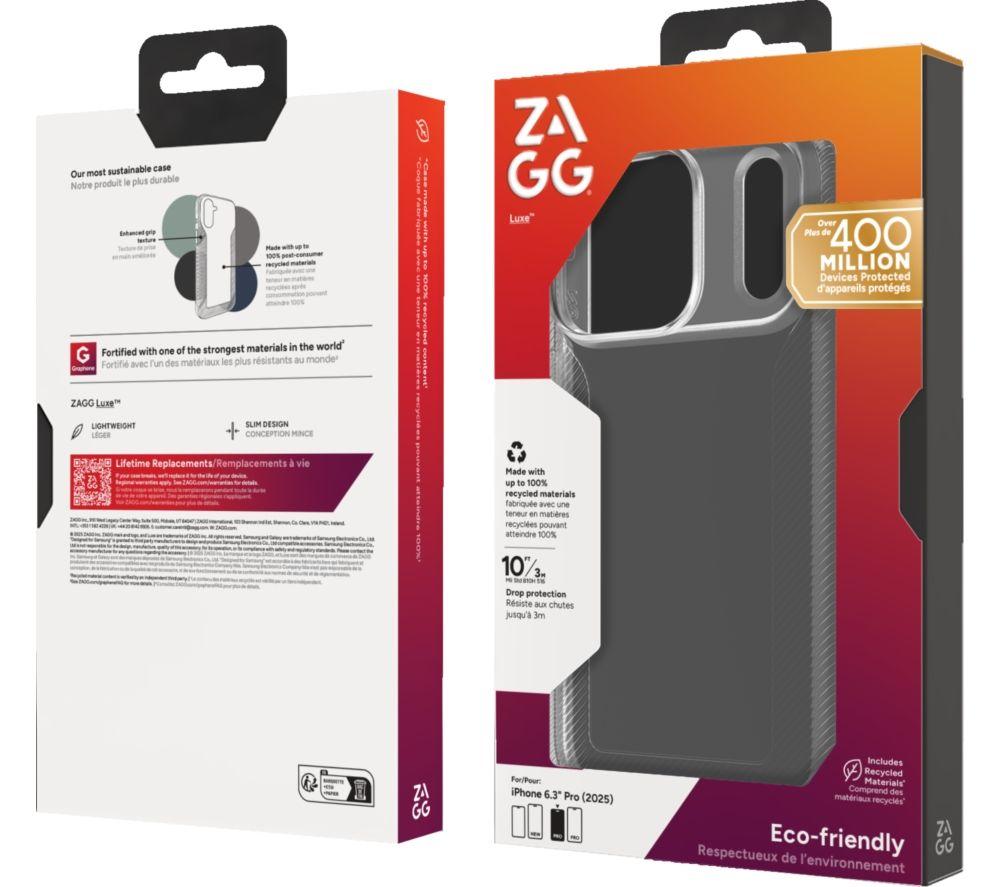 ZAGG Luxe iPhone 17 Pro Case - Clear image number 2 of 2