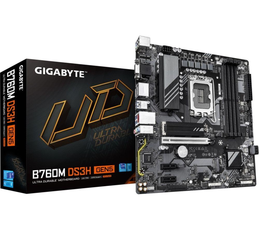 GIGABYTE B760M DS3H LGA1700 GEN5 Motherboard image number 2 of 2