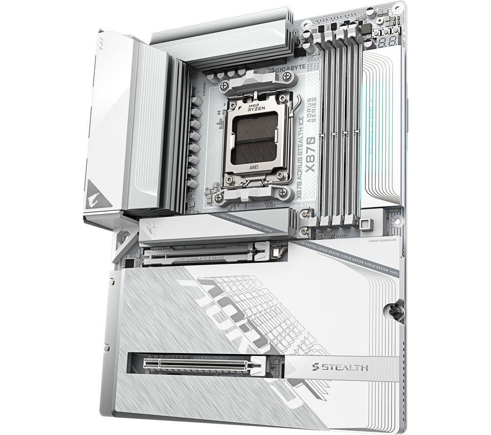 GIGABYTE Aorus STEALTH ICE X870 AM5 Motherboard image number 5 of 6