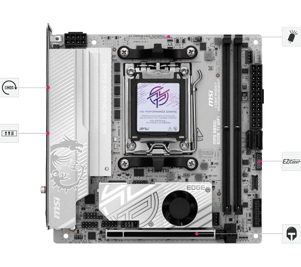 MSI MPG B850I EDGE TI WIFI AM5 Motherboard