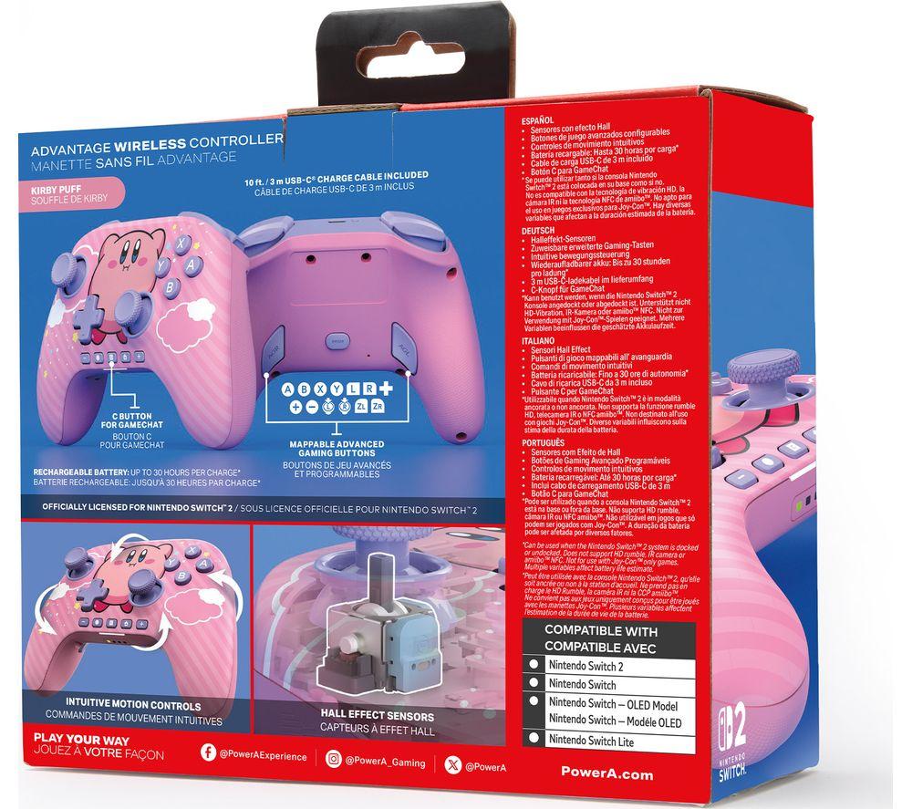 POWERA Advantage Wireless Controller for Nintendo Switch 2 - Kirby Puff image number 10 of 10