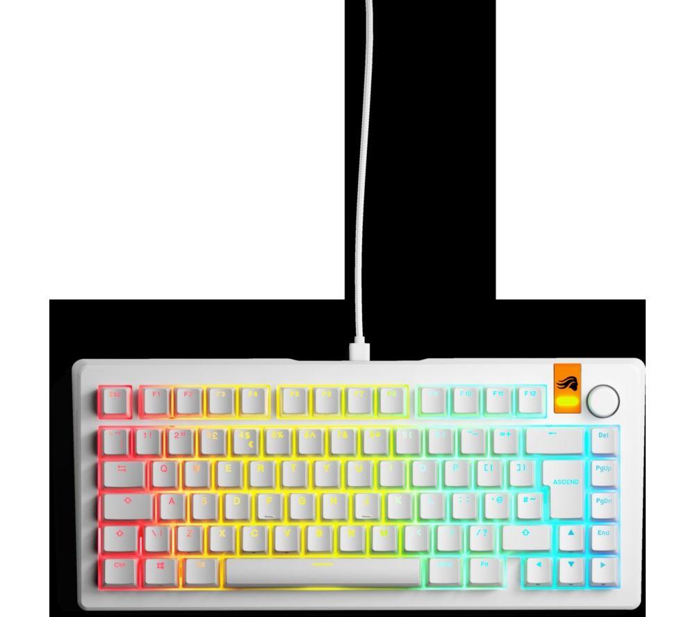 GLORIOUS GMMK 3 HE Prebuilt 75% Hall Effect Gaming Keyboard - White image number 4 of 11