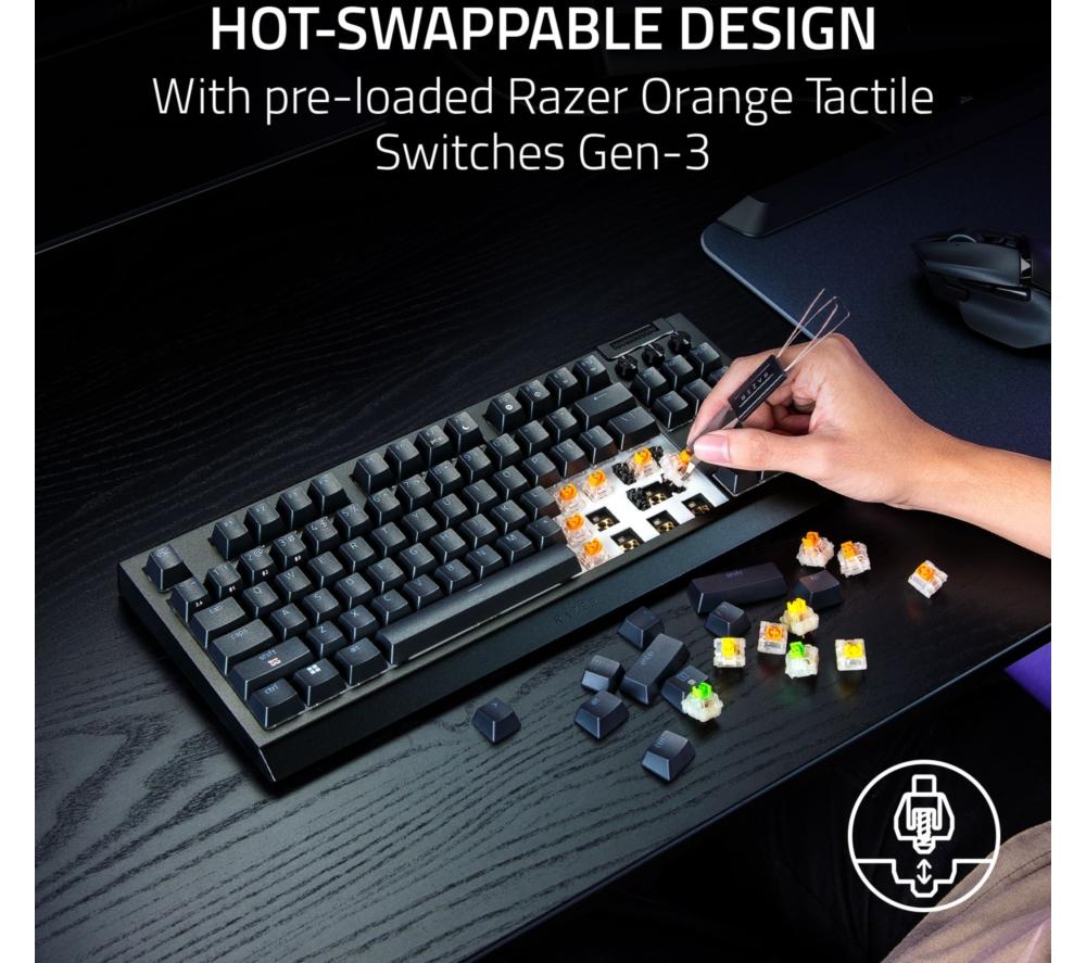 Buy RAZER BlackWidow V4 Low-profile Tenkeyless HyperSpeed Wireless