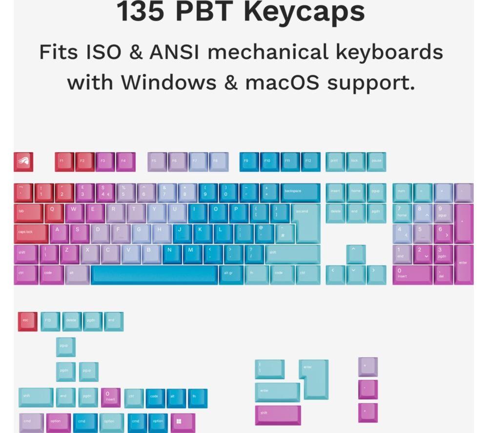 GLORIOUS GPBT Keycaps - UK Layout, Daydream image number 5 of 11