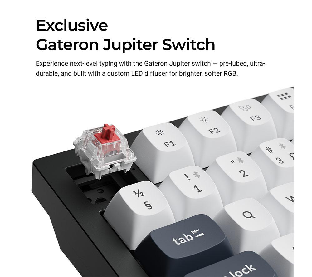 KEYCHRON Q6 Max Wireless Mechanical Gaming Keyboard - Carbon Black image number 5 of 7