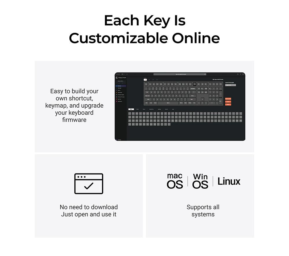KEYCHRON Q6 Max Wireless Mechanical Gaming Keyboard - Carbon Black image number 7 of 7